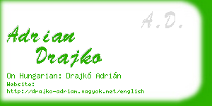 adrian drajko business card