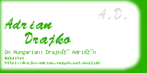 adrian drajko business card